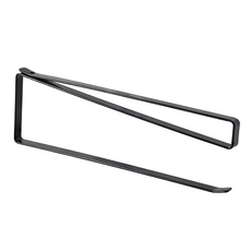 櫥櫃下鐵藝收納紙巾架, 1個, 黑色