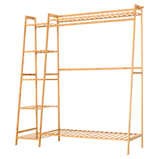 dayneeds 日需百備 布恩多功能楠竹衣櫥架 吊衣架 掛衣架 多功能, SBF13040140