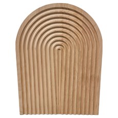 快豹 Grain水波紋木質托盤 原木橢圓, 1個