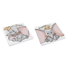 收納王妃 小飛象珪藻土杯墊 方 2個, 你好小飛象, 1組