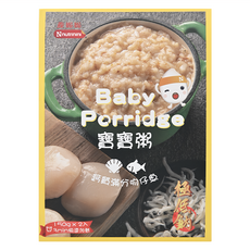 Nnutrinini 脆妮妮 寶寶粥 鈣質滿分吻仔魚, 新鮮蔬菜熬煮, 營養均衡, 鋁箔密封包裝, 保鮮隔絕細菌, 300g, 1盒