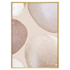 Boluo 菠蘿選畫所 幾何 圓圈堆疊III, 42 x 59.4cm, 木色