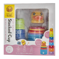 B.Duck 疊疊樂 ABC 123 玩具 學習 數字 字母, SB-488061, 1盒