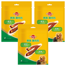 Pedigree 寶路 潔牙雞肉包, 70g, 3包
