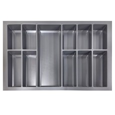 AGOfORM 刀叉盤 適用於寬度 800mm 深度 500mm 抽屜 尺寸 730 x 483mm, 深灰, 1個