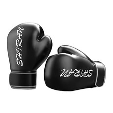 ANTIAN 成人拳擊訓練手套/散打學習拳套/格鬥自由搏擊男女沙袋拳套, 1組, 深沉黑