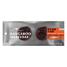 KANGA KITCHENS 袋鼠廚房 小肉餅隨身包 視力保健 全齡犬貓適用, 20包, 20g, 野生袋鼠