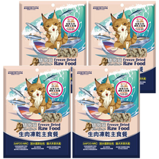 Cat Glory 驕傲貓 18週以上貓犬共享 生肉凍乾主食餐, 鮭魚羊奶, 100g, 4包