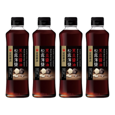 萬家香 玩味廚房松露薄鹽黑豆醬油 使用珍稀白松露與黑松露 無麩質醬油, 350ml, 4瓶