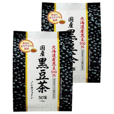 ORIHIRO 日本國產黑豆茶 北海道產黑豆100% 無咖啡因, 6g, 30包, 2袋