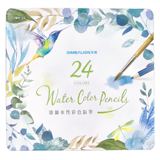 SIMBALION 雄獅 水性彩色鉛筆 WP-12 3歲以上, 24色, 1盒