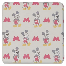 收納王妃 迪士尼珪藻土彩繪杯墊, 白色-米奇愛跳舞, 1個