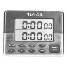 KitchenCraft Taylor兩段式電子計時器/廚房計時器, 1個, 灰色