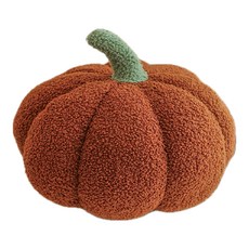 空氣選物 絨毛南瓜抱枕 咖啡色, 20 x 20 x 18cm