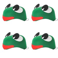 PARTYSHOW 派對不織布動物帽 青蛙, 4個