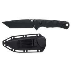 SCHRADE 直刀 附背夾式刀鞘 249.6mm 153g, 黑色, 1支