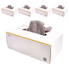 HOLA 和樂家居 REAL RPET 拋棄式抹布 22 x 22 x 0.2cm 淺灰 10g, 20個, 5盒