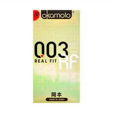 okamoto 岡本 003 REAL FIT 貼身極薄保險套 口徑52mm, 10個, 1盒