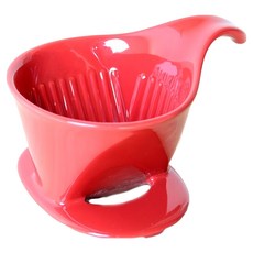 ZERO JAPAN 典藏陶瓷咖啡漏斗, 番茄紅 小, 1個, 2杯