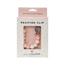 Loulou Lollipop 加拿大 繽紛串珠 奶嘴鍊, 無毒環保, 3個月以上, 嬰兒粉, 1個