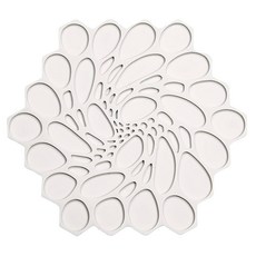 modern-twist 隔熱墊，純矽膠不含塑膠，洗碗機適用, 雲白色, 1個