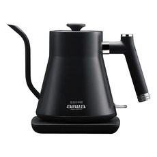 aiwa 愛華 1.0L 鵝頸溫控手沖電茶壼，英國 Strix 安全溫控器，304不鏽鋼, AA-K21GC