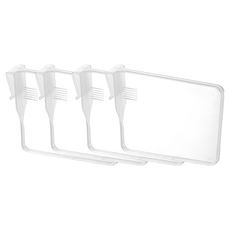 懶角落 冰箱側門收納 分隔板4件組 PP材質, 透明色, 不適用, 1組