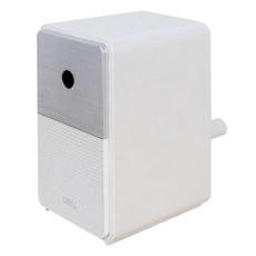 deLi 得力 五段式筆芯粗細調整木質設計削鉛筆機, 白色, 1個