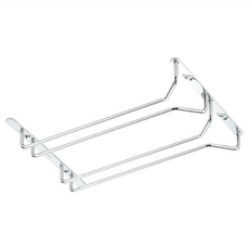 DAY&DAY 日日家居 雙排高腳杯架 387 x 285 x 40mm, 銀色, 1個