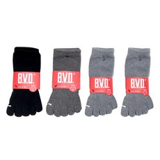 B.V.D.男女適用五趾襪, 顏色隨機, M, B505