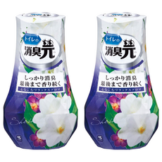 小林製藥 浴廁消臭元 舒緩花香, 特殊濾紙除臭味, 可調整濾紙, 大容量設計, 400ml, 2個