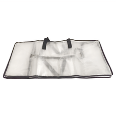 U-mop 耐磨耐重透明編織袋 350g, 透明色 + 黑色, 1個