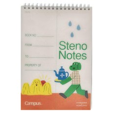 KOKUYO 國譽 Campus TYAKASHA聯名線圈速記本 228 x 152mm 60張, 米色, 1本