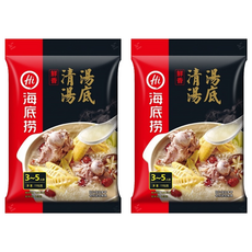 海底撈 鮮香清湯湯底 精選大骨熬製 中藥材, 110g, 2包