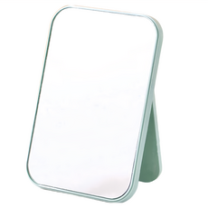 摺疊化妝鏡, 21 x 14 cm, 可折疊支架設計, 北歐藍, 1個