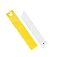 SELLERY 合金力 波浪鋸齒 美工刀片 10片入 台灣製造高碳鋼, 0.5 x 18 x 100mm, 10個