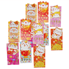 6卡招財貓摺疊紅包袋, 12個
