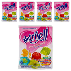 Nutrijell Strawberry 草莓果凍粉, 15g, 5包