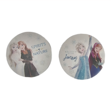 收納王妃 公主珪藻土杯墊 圓 2件組, 雪花艾莎 + 安娜 多色, 1組