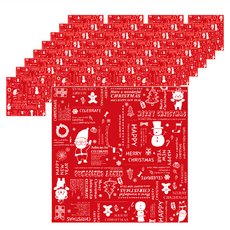 漢堡紙 30 x 30cm 100入, 聖誕紅, 1組