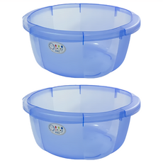 JUSKU 佳斯捷 八寶蓮水盆 藍色 9L, 2個