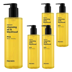 Hanskin PHA 去黑頭深層清潔卸妝油, 300ml, 5瓶