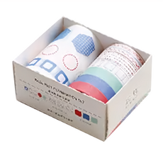 Simno 芯陌 基礎套裝紙膠帶 (10mm x 3m) x6 + 60mm x 2m, 海岸線, 1組