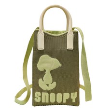 ROOTOTE Snoopy 斜背手提2WAY袋, 綠色