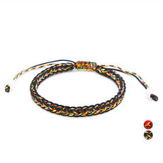 幸運五色線編織情侶手鍊