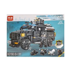 minGDi 明迪 軍事戰爭特種部隊積木, 劍齒虎裝甲車, 1盒