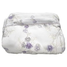 Grace Life 天絲全舖棉兩用被床包組 - 60支紗 300織密度 萊賽爾纖維, 被子 + 床罩 + 枕套組, 棉被 210 x 180cm + 床罩 188 x 150cm + 枕頭套 75 x 45cm, 紫汐