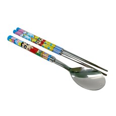 Le Barn 蠟筆小新 兒童湯匙筷子組, 1組, 湯匙+筷子, 混色