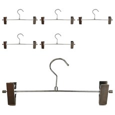 HIKOYA 和彥家 日式和風裙褲架 6入 衣架 PVC塑膠+鐵 掛勾 PP塑膠, 無痕, 1組