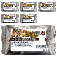 Cat Glory 驕傲貓 貓薄荷餅, 干貝風味, 幫助貓咪放鬆解壓, 增加活動量, 20g, 6包